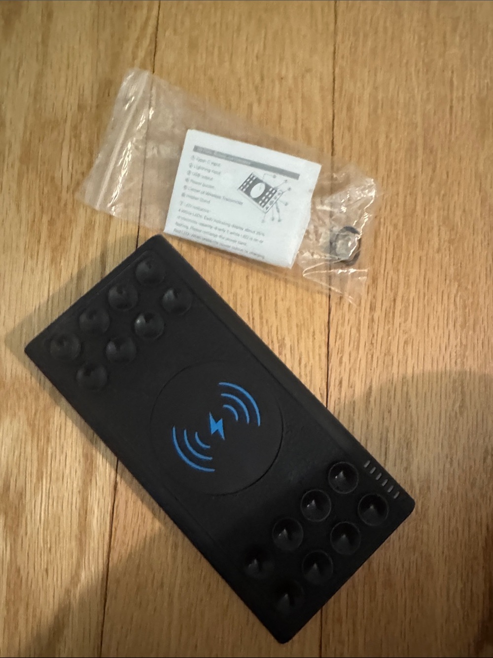 Black Portable Power Bank - Compact Tablet & Accessory Charger